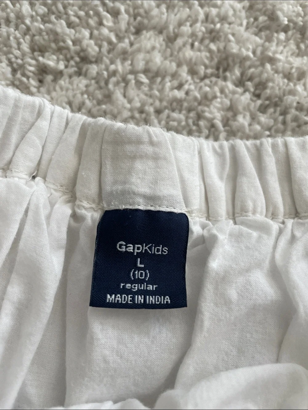 GAP White Eyelet Circle Skirt